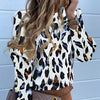 Jocoo Jolee Women Metal Buttons Long Sleeve Blouse Office Lady Shirt Casual Pineapple Print Tops Plus Size Casual Loose Blouses
