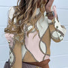 Jocoo Jolee Women Metal Buttons Long Sleeve Blouse Office Lady Shirt Casual Pineapple Print Tops Plus Size Casual Loose Blouses