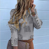 Jocoo Jolee Women Metal Buttons Long Sleeve Blouse Office Lady Shirt Casual Pineapple Print Tops Plus Size Casual Loose Blouses